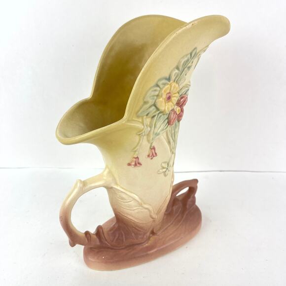 Vintage Hull Art Pottery Wild Flower Cornucopia Vase - Picture 5 of 8